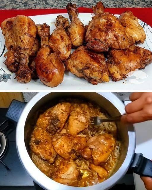 Frango Frito na Cebola Muito Saboroso