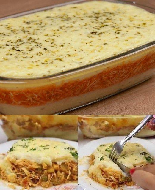 Preparando um Escondidinho de Frango Delicioso