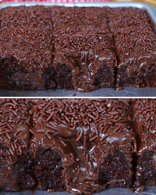 Receita de Bolo de Chocolate Molhadinho