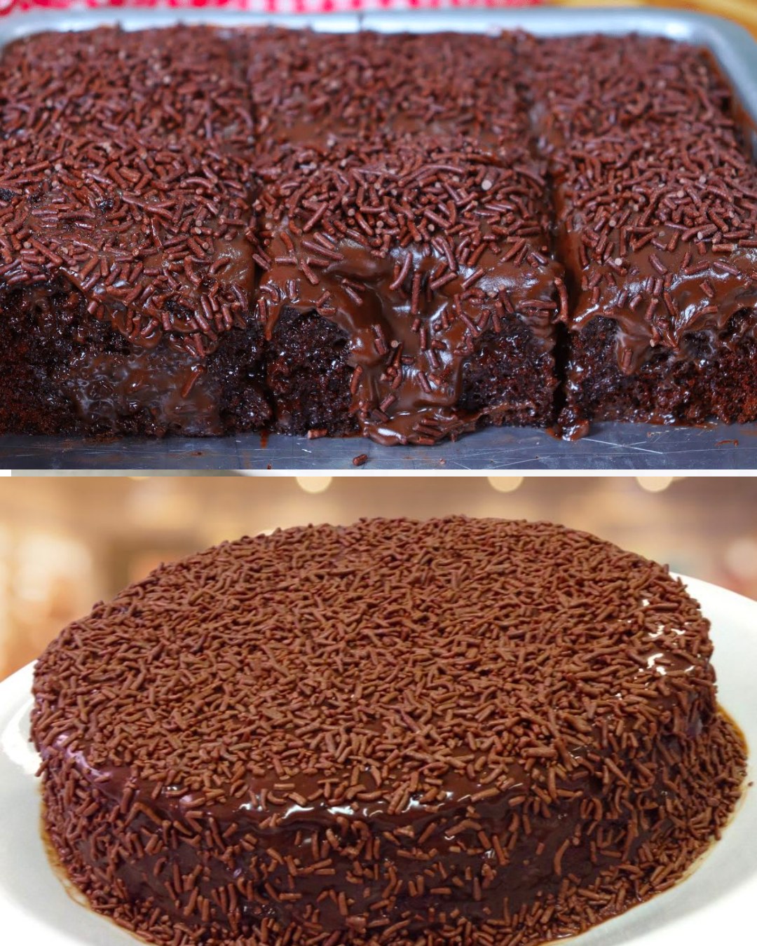 Bolo De Chocolate Rápido e Prático Para Servir Na Forma