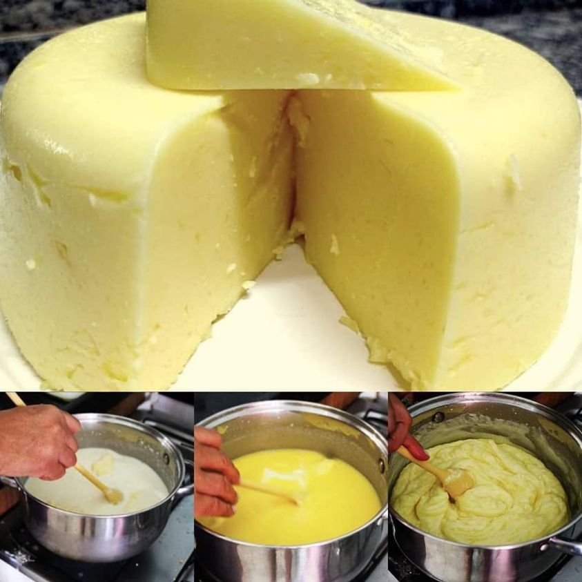 Queijo Caseiro de Panela Fácil e Rápido