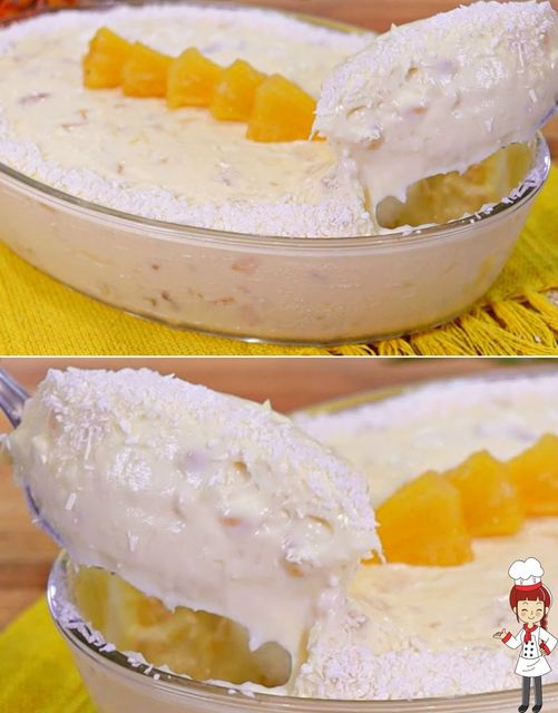 Geladão de Abacaxi Super Cremoso e Muito Saboroso
