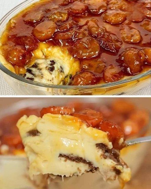 Torta De Banana Caramelizada Na Travessa
